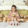 thumbnail image 3 of MorisMos 10 Packs Teddy Bear Baby Shower Bulk Teddy Bear Stuffed Animals, 3 of 9