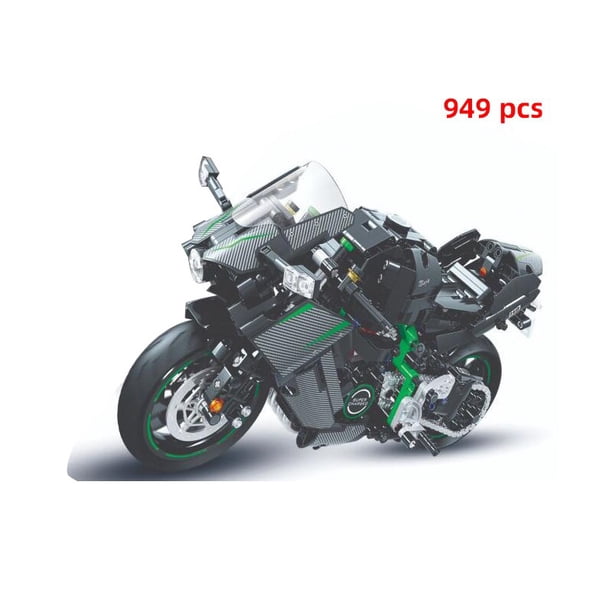 Bloques de construcción de motocicleta todoterreno para niños y adultos, vehículo de carreras de velocidad, MOC, regalo, ciudad, 2023