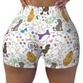 thumbnail image 2 of Lsque Colorful Poodle Dog Pattern High Waisted Biker Shorts for Women-Tummy Control Fitness Athletic Workout Running Yoga Gym Shorts,Moisture-Wicking-XX-Large, 2 of 9