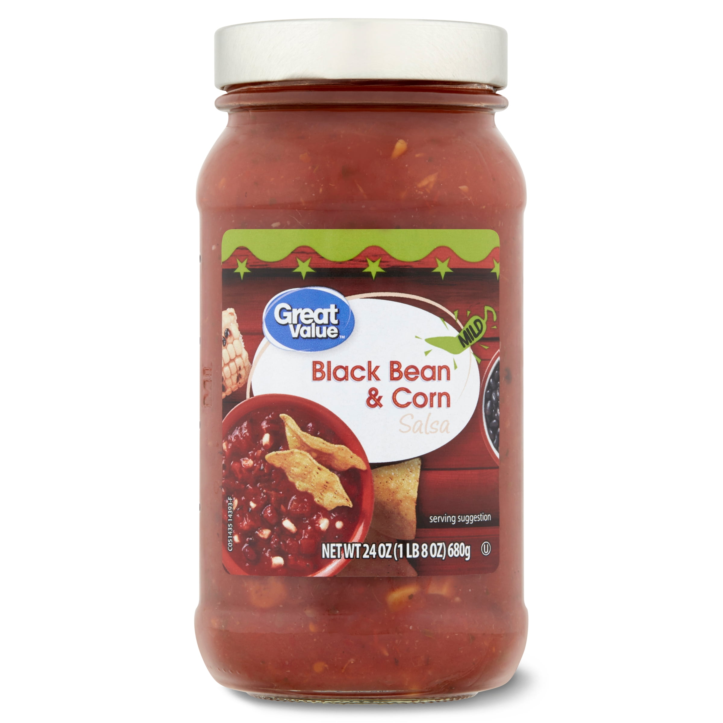 Great Value Mild Black Bean & Corn Salsa, 24 oz