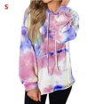 thumbnail image 1 of Sudadera con capucha estampada teñida Suéter con capucha casual de mujer Sudadera con capucha de manga larga Top Inevent AP000139-21B, 1 of 7