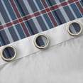 thumbnail image 4 of Feelyou Blue Square Plaid Curtains Pack of 2 (52x84 Each), Abstract Window Curtains, 4 of 6