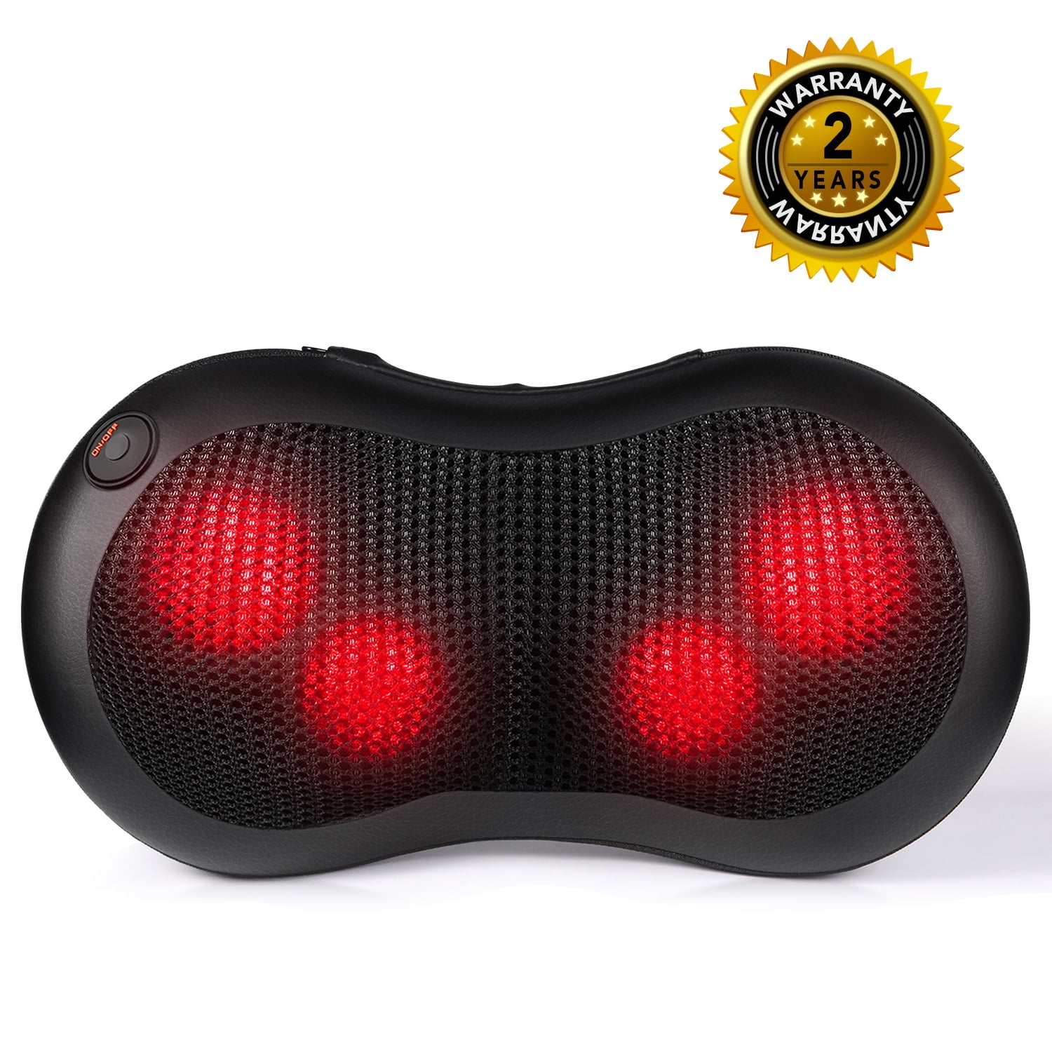 Naipo Snap-On Neck Massager with Heat Back Massage Pillow – AICOOK