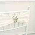 thumbnail image 5 of Efavormart 2" Silver Rhinestone Metal Crown Sash Band Buckle, Diamond Tiara Chair Wrap Bow Pin Brooch, 5 of 5