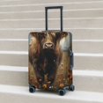 thumbnail image 5 of Uemuo Grassland Sunflower Cow Printed Washable Luggage Cover - Fashion Suitcase Protector Fits 18-32 Inch Luggage -Large, 5 of 9