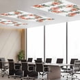 thumbnail image 5 of Fluorescent Light Covers 2 Pack 4x2 ft Orange Flower Bud Ceiling Light Covers Watercolor Floral Light Filters for Classroom, Office & Home, Drop Ceiling Light Covers, 5 of 8
