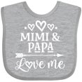 thumbnail image 3 of Inktastic Mimi and Papa Love Me for Grandchild Boys or Girls Baby Bib, 3 of 4