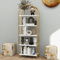 thumbnail image 4 of 5-Tier Open Bookshelf, 70.8 Inch Industrial Display Rack with Metal Frame for Living Room, Bedroom, Office, 4 of 7