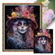 thumbnail image 1 of Bordado Algodón Ecológico 11CT Esqueleto Niña Punto Cruz Arte 40x50cm, 1 of 9