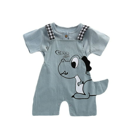 

Baby Boy & Toddler Boy Short Sleeve Bodysuit and Overall Outfit Set