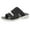 Black, variant on CQONEPT Slip on Sandals for Women Espadrilles Wedges Slides Comfortable Slip On Sandals Flatform Open Toe Bohemia Beach Sandals Casual Summer Slide Shoes Gray Size 6.5