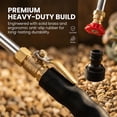 thumbnail image 2 of Jet Nozzle Power Washer for Garden Hose, Pressure Washer Attachment with 3 Spray Tips & Quick Connect, Brass High Pressure Hose Wand for Car Wash, Patio, Driveway, Lawn Cleaning, 2 of 8