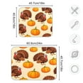 thumbnail image 3 of Turkey Pumpkin Pattern Print Dish Drying Mat Large Thanksgiving Fast Absorbent Tableware Pad Baby Bottle Drainer Mats Heat Resistant for Kitchen Sink Counter Decor - in, 3 of 7