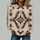 thumbnail image 1 of TaTaai Women Fashion Retro Western Graphic Print Round Neck Regular Shoulder Long Sleeve Sweatshirt Casual Loose Soft Top for Daily Streetwear Office Spring Winter Gift, 1 of 4