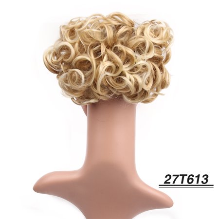 Elegant Beauty Hair Bun Chignon Two Plastic Comb Wave Curly