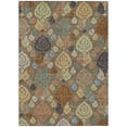 thumbnail image 2 of Addison Rugs Chantille Indoor/Outdoor Transitional Damask Chocolate Machine Washable Rectangle Rug, 9' x 12', 2 of 8