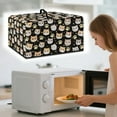 thumbnail image 3 of FOR U DESIGNS Funny Cat Print Microwave Oven Cover Dust-Proof Microwave Oven Grill Covers Protector with Top Handle, Foldable Small Appliance Covers in Home and Office-S, 3 of 8