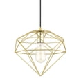 thumbnail image 4 of 49152-33 Livex Lighting Knox - 1 Light Pendant In Geometric Style-17.25 Inches Tall and 10.5 Inches Wide-Soft Gold/Polished Brass Finish, 4 of 12