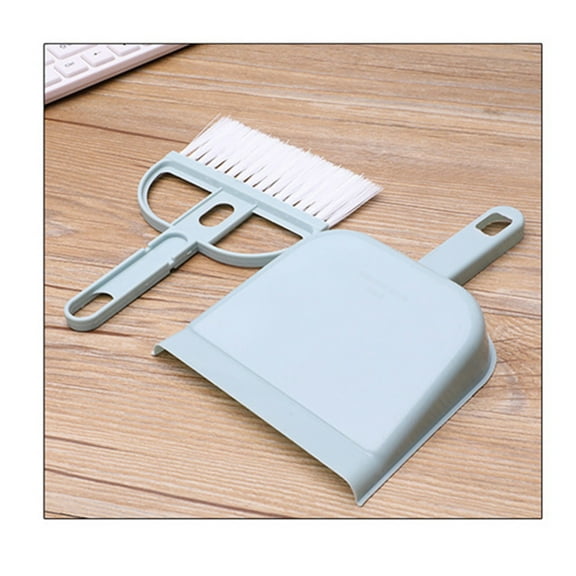 Hand Broom And Dustpan Set,Mini Dustpan Set Brush for Table Whisk Brooms Small Dustpan Broom Set Mini Dust Pans with Brush Tiny Cleaning Table Sweep for Car(Blue 7*4.5*1.2in)from ANMUYUM