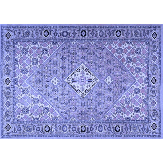 Ahgly Company Indoor Rectangle Persian Blue Traditional Area Rugs, 2' x 4'