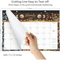 thumbnail image 5 of DESK CALENDAR 2026 - 12 Monthly Desk/Wall Calendar, Jan 2026 To Dec 2026, 16.8" x 12", Thick Paper With Corner Protectors, Large Ruled Blocks - The Moon, 5 of 9