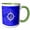 Green/White, variant on 3drose, Cool Nautical Compass Rose Design on a Blue Map of the Florida Keys., 11oz Two-tone Green Mug