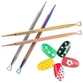 thumbnail image 1 of MERRYHAPY 4Pcs Nail Dotting Tools Assorted Color Ergonomics Designed Handle for Nail Art Women Salons, 1 of 8