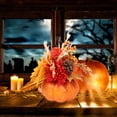 thumbnail image 5 of YIMWNYI Halloween Pumpkin Decoration with Sunflower, Foam Decorative Table Centerpiece, Fall Party Decor, Mini Pumpkin Props for Halloween, Thanksgiving, Autumn Home Décor, Photo Shoot Accessories, 5 of 6