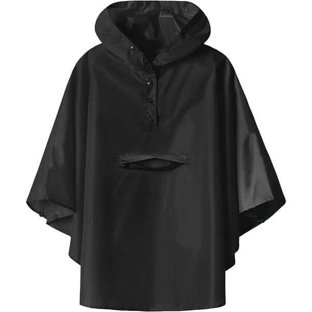 SaphiRose Lightweight Kids Rain Poncho Jacket Waterproof Outwear Rain Coat