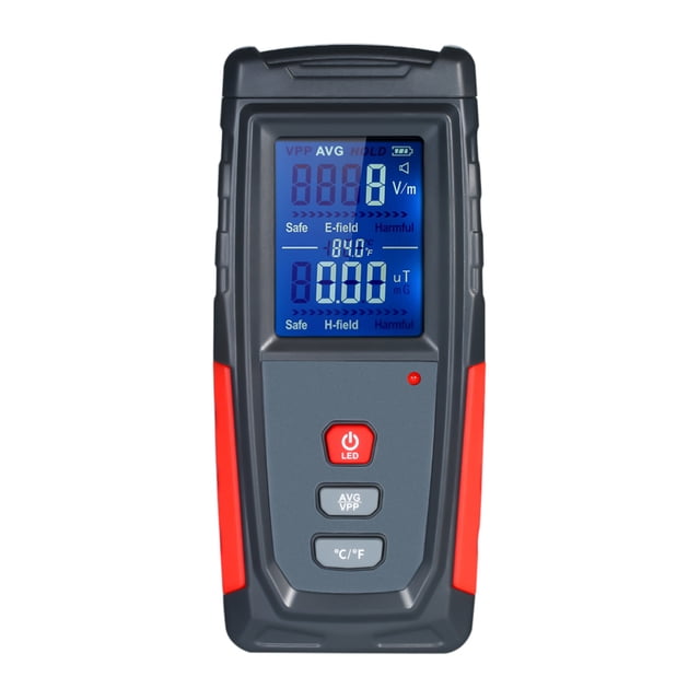 Detector de Campo Electromagnético Mini Digital LCD de Alta Precisión de Mano, Medidor de Radiación de Campo Electromagnético, Dosímetro, Probador, Contador