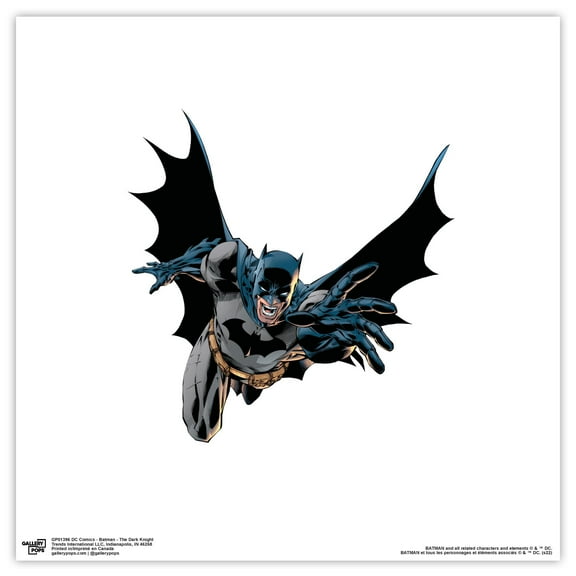 Gallery Pops DC Comics Batman - The Dark Knight Wall Art, Unframed Version, 12" x 12"