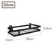 thumbnail image 3 of Estante de ducha Sin taladrar 1 nivel Negro Carrito de ducha Estante de cocina Estante de especias Estante de pared de acero inoxidable sin clavos Estante flotante para cocina Baño 20-50 cm de ancho, Xemadio LL-2471-4, 3 of 9