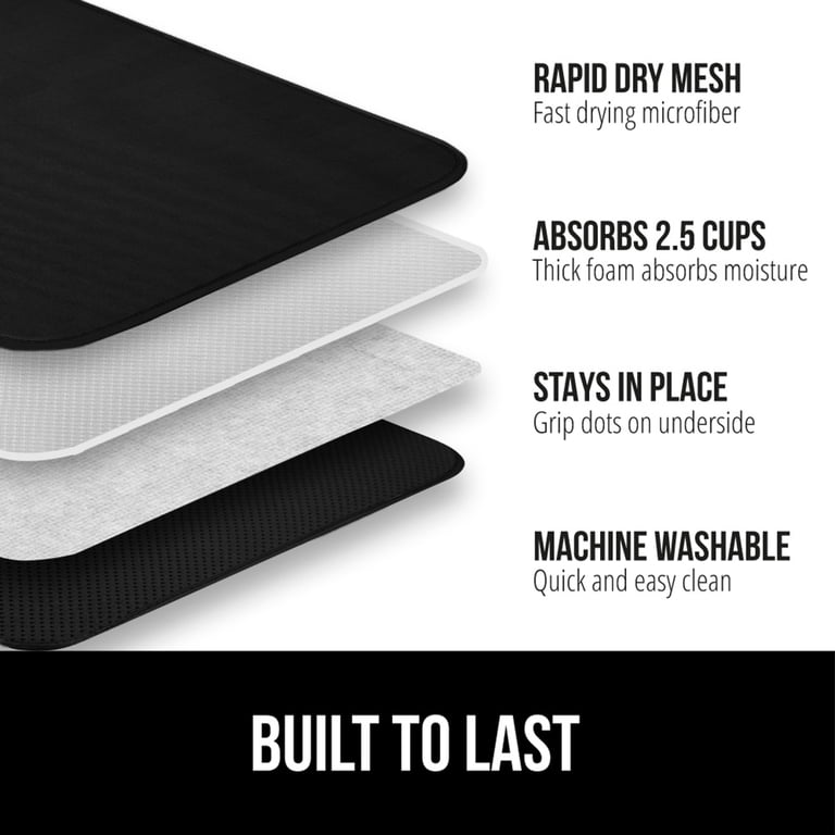 Gorilla Grip Absorbent Microfiber Drying Mat, 16x18 photo 2