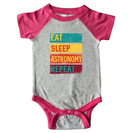 

Inktastic Star Gazing Eat Sleep Astronomy Repeat Gift Baby Boy or Baby Girl Bodysuit