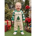 thumbnail image 4 of Cjfdfy Newborn Baby Girl Boys Christmas Jumpsuit Santa Claus Tree Plaid Long Sleeve Romper Little Baby Cute My First  Christmas Fall Winter Outfits 0-18M, 4 of 9