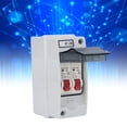 thumbnail image 3 of Distribution Box MCB Distribution  Box IP65 Waterproof 2 Way Flame Retardant MCB C Type Distribution Case Din Rail Power Distribution Enclosure for Outdoor Use, 3 of 8