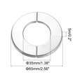 thumbnail image 2 of Wall Split Flange, 201 Stainless Steel Round Escutcheon Plate for 32mm Diameter Pipe, 12 Pack, 2 of 5
