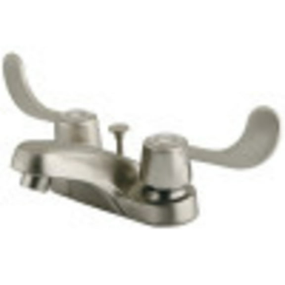 Kingston Brass GKB188B 4 in. Centerset Bathroom Faucet, Brushed Nickel