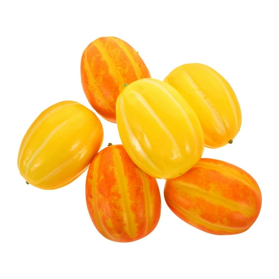HEMOTON Lifelike Artificial Melon Decor with Exquisite Details for Home Decor and Photography Props Assorted Color