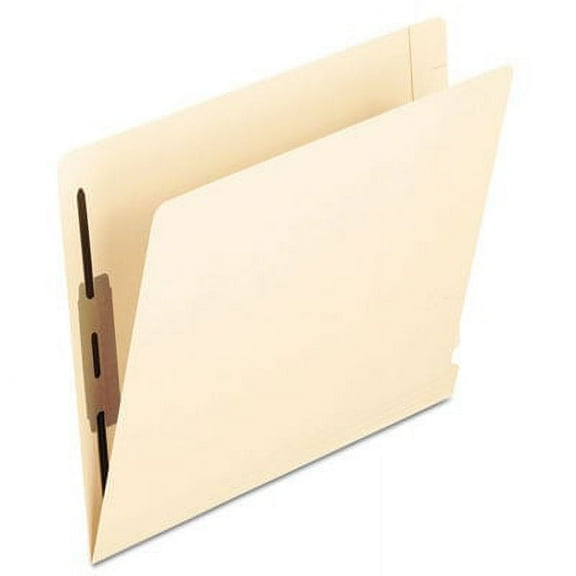 Pendaflex 13240 Laminated Spine End Tab Folder with 2 Fasteners, 14 pt Manila, Letter, 50/Box