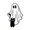 B, variant on Halloween Ghost Enamel Brooch for Women & Men - Cute White Love Heart Boo Ghost Pin, Funny Holiday Accessory Jewelry Gift for Jacket, Backpack, and Hat Decor