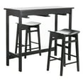 thumbnail image 6 of SAFAVIEH Colbie 3 Piece Easy Storage Solid Pub Set, Black, 6 of 14
