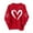 Red2, variant on Posijego Women's Heart Graphic Sweatshirts Valentines Day Clothes Long Sleeve Crewneck Loose Basic Spring Tops