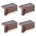 thumbnail image 2 of Lámpara 4 luces LED solares para terraza, para exteriores, para caminos, patios, escaleras, vallas (blanco) Ehuebsd Para estrenar, 2 of 8