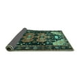 thumbnail image 2 of Ahgly Company Indoor Square Persian Turquoise Blue Traditional Area Rugs, 8' Square, 2 of 4
