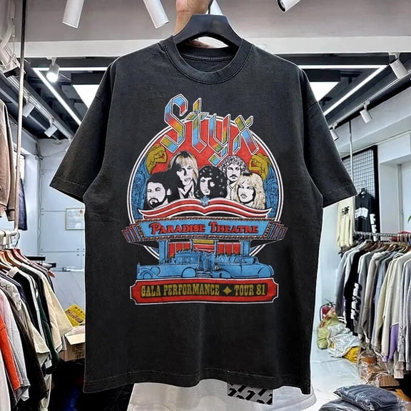 Styx Concert Tour Short Sleeve Rock band T-shirt Unisex tee