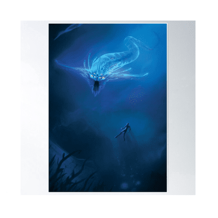 Subnautica Ghost Leviathan Game Poster Home Decor Office Wall Art