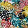 thumbnail image 5 of Orinice  Tropical Shower Curtain Monstera Shower Curtain Leaf Shower Curtain Plant Colorful Palm Banana Leaves Shower Curtain Hooks, Green Pink Botanical Jungle Bathroom Decor,  60x72, 5 of 7