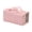 Foldable Cosmetic Bag (Pink), variant on 4-in-1 Detachable Makeup Bag, Large PU Leather Travel Cosmetic Organizer with 4 Removable Pouches, Foldable Toiletry Case for Vacation & Gym, Onyx Black & Petal Pink