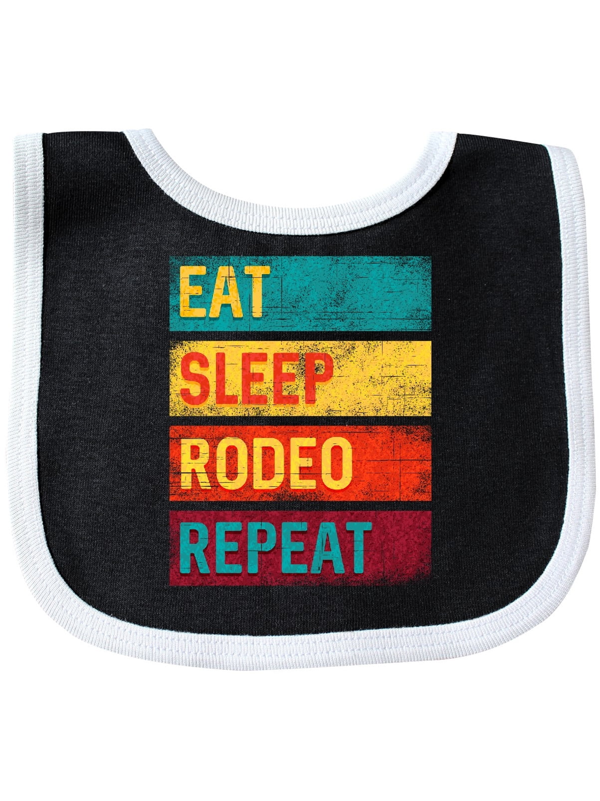 Eat Sleep Rodeo Repeat Baby Bib
